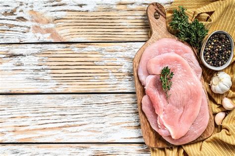 Premium Photo Close Up Of Fresh Raw Turkey Meat