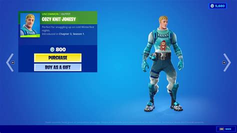 Popular Cozy Knit Jonesy Christmas Outfit Arrives In Fortnite Chapter 3 Youtube