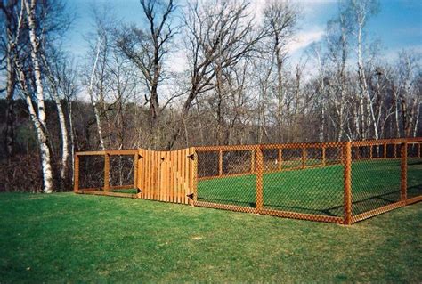 It can be built as tall as you want to cover the backyard. dog fencing ideas | dog fence | Dog fence, Backyard fences