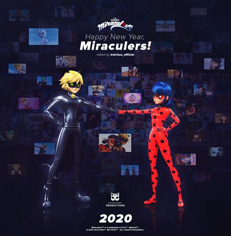Artstation Miraculous Ladybug And Cat Noir Happy New Year 2020