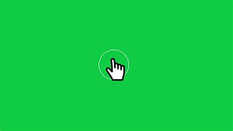 Mouse Hand Click Animation Green Screen Video 24397559 Stock Video At