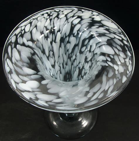 Glassies Spatter Glass Trumpet Vase Antiques Board
