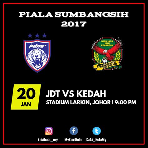 But the defeat to kedah was their fourth consecutive defeat in all competitions, a streak that included 11 goals conceded and only three goals scored. Piala Sumbangsih 2017 - JDT vs Kedah - Kaki Bola