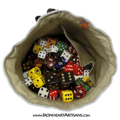 German Grey Maltese Cross Dice Bag Ironheart Artisans