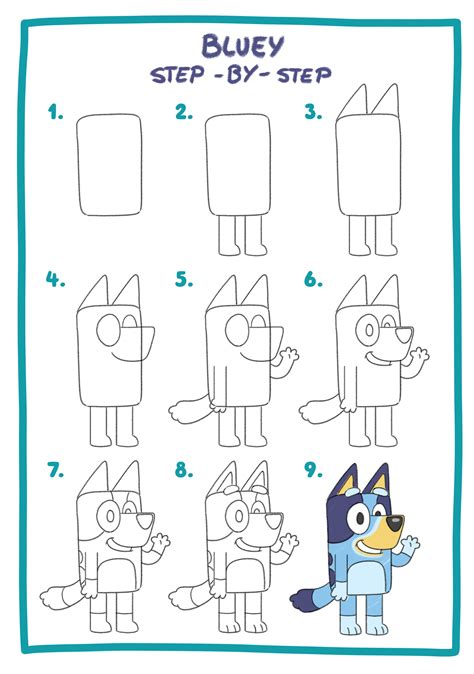How To Draw Bluey Bluey Official Website