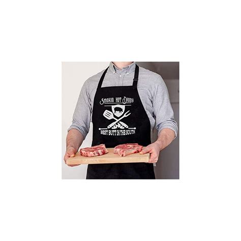 Yuande Bbq Funny Aprons For Men Smokin Hot Daddy Best Buff In The South One Size Fits All