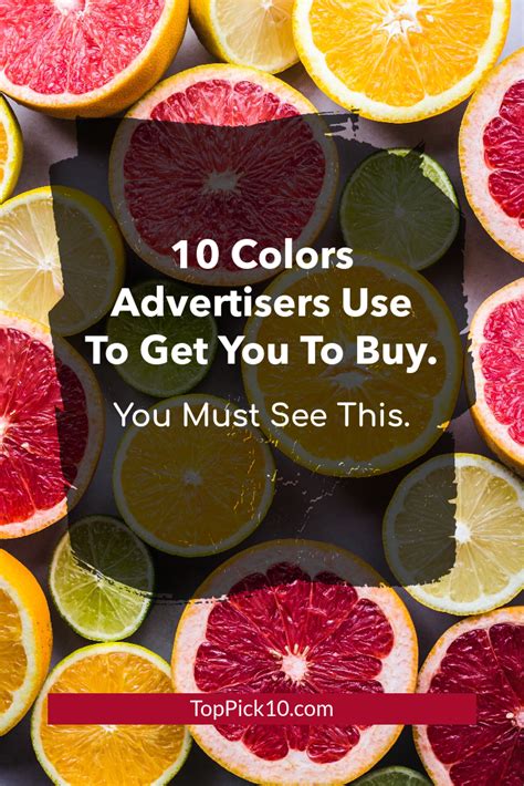 10 Colors Used In Advertising To Trick You 10 Things Advertising