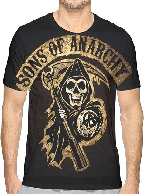 Sons Of Anarchy T Shirts For Men Adults Short Sleeve Crew Neck Full