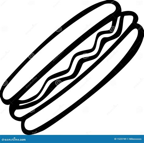 Hot Dog Vector Illustration Royalty Free Stock Images Image 1523749