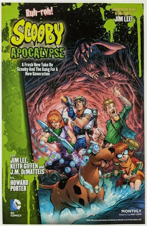 Scooby Doo Apocalypse Print Ad Comic Poster Art Promo Original Jim Lee