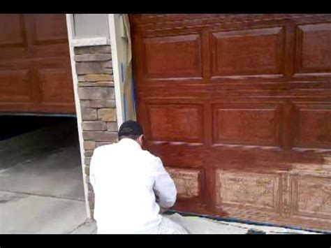 If you remove the door from the frame, the frame may shift and the door may not fit or function properly when replaced. video-by Brush Magic painting, How to paint wood graining ...