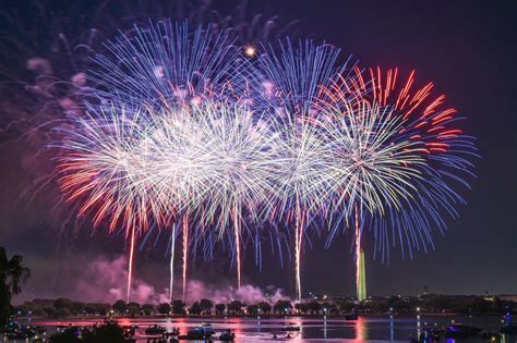 Us Independence Day 2022 Fireworks Light Up Sky In Celebration Of 4th Of July Web Sticky