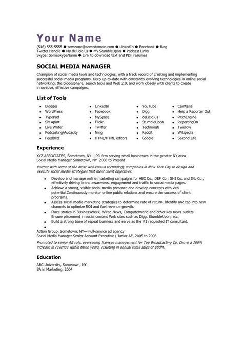 social media management contract template