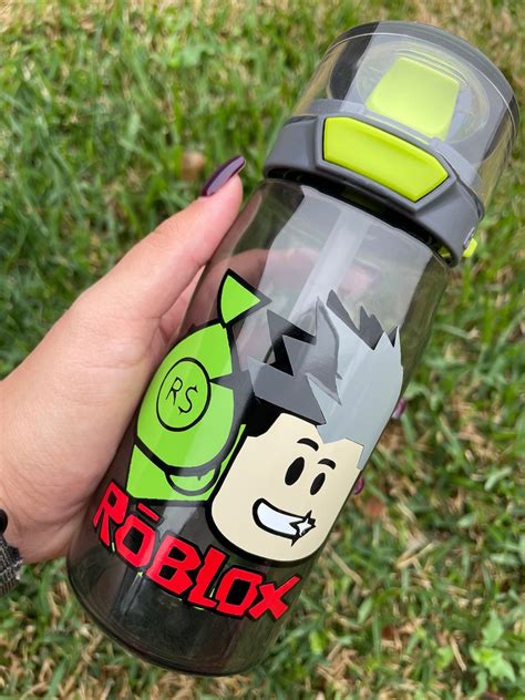 Kids Roblox Boy Cup Leak Proof Water Bottle 16 Oz Roblox Etsy