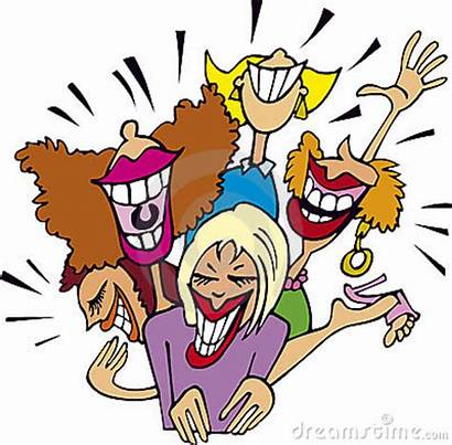 Laughing Cartoon Friends Clipart Laugh Illustration Meeting
