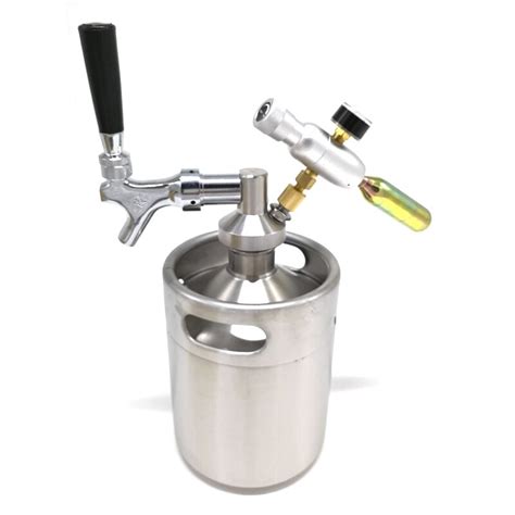 Homebrew Beer Stainless Steel Mini Keg Tap Dispenser With Adjustable