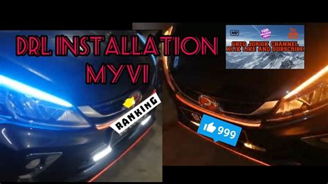 How To Install Drl Led Myvi G3 Youtube