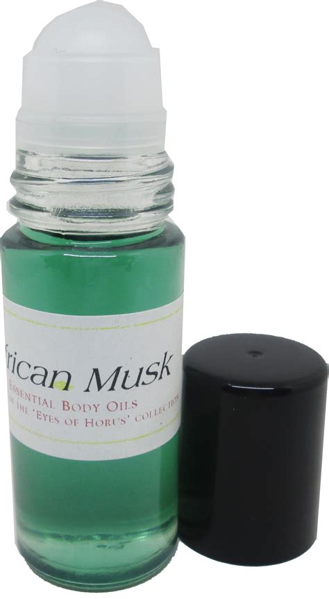 African Musk Scented Body Oil Fragrance Roll On Green Oz