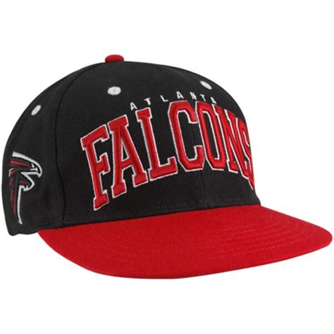Atlanta Falcons Black Red Big Text Snapback Adjustable Hat