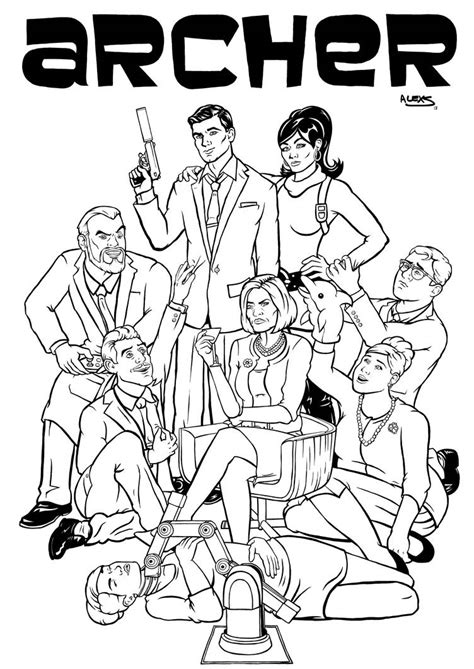 Archer Poster Inks By Alexsollazzo On Deviantart