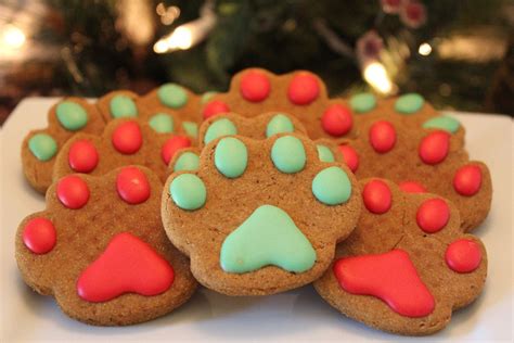 Christmas Dog Treats Gourmet Dog Treats Christmas Paw Prints With