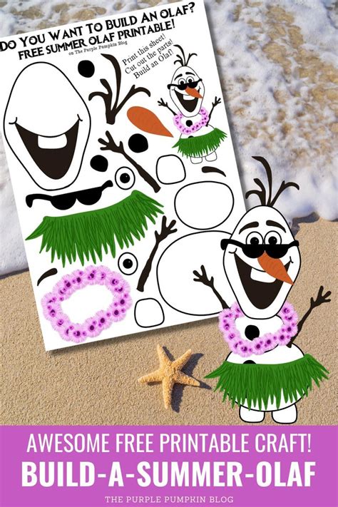 Olaf Printable From Disney Frozen Olaf Template For Crafts Build Your