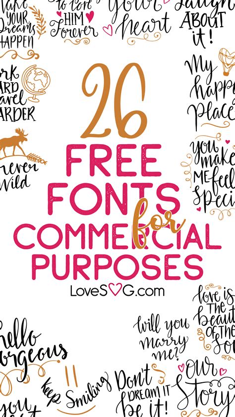 Free Fonts With Commercial License Free Fonts For Cricut Cricut Fonts Commercial Use Fonts