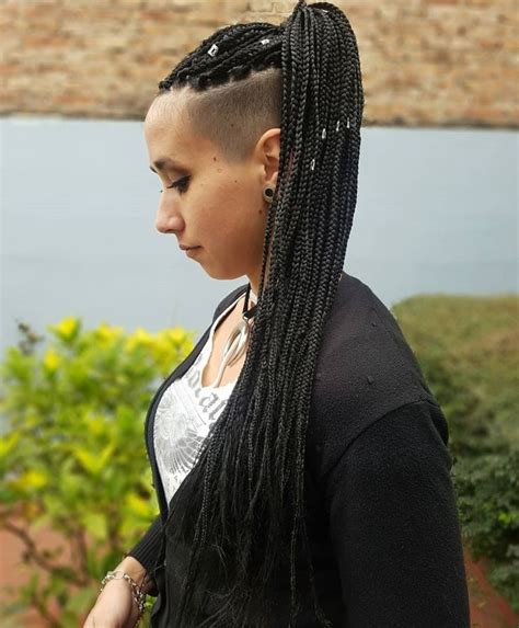 20 trendy ways to wear braids with shaved sides braids with shaved sides shaved side