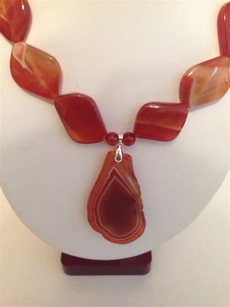 Womens Agate And Carnelian Sterling Silver By Hersheeuniquedesigns