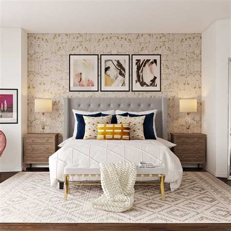 Contemporary Eclectic Bedroom Design By Havenly Interior Designer
