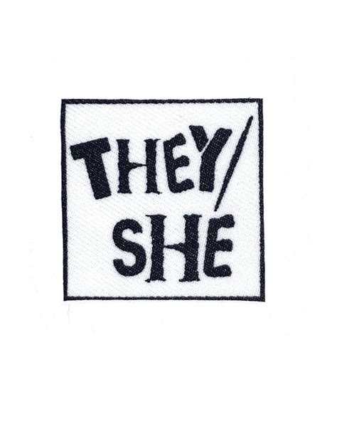 They She Small Fabric Patch