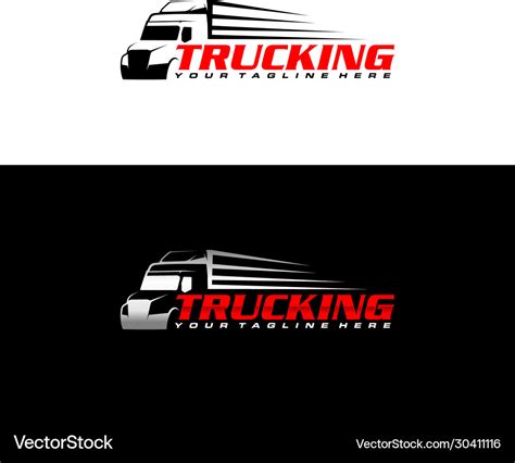 Trucking Logo Royalty Free Vector Image Vectorstock