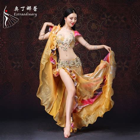 Find More Belly Dancing Information About Oriental Dance Costume Golden