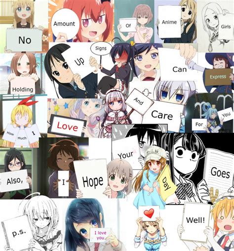 Anime Girls Holding Signs Know Your Meme