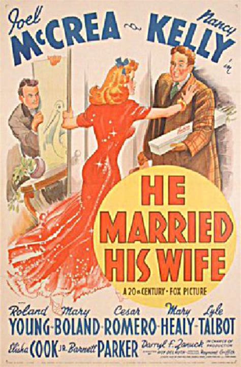 He Married His Wife 1939 U S One Sheet Poster Posteritati Movie Poster Gallery