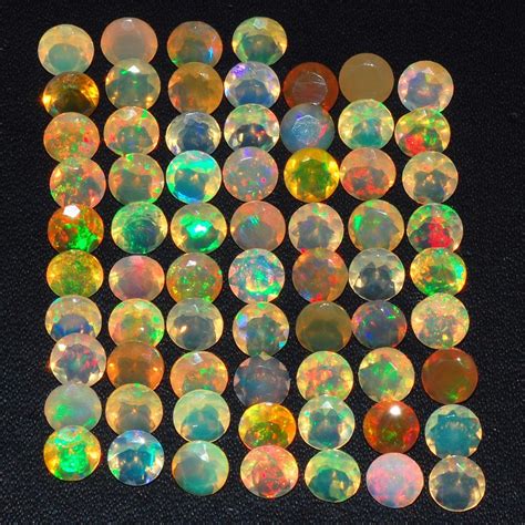 2062 Cts67 Pcs Natural Ethiopian Opals Rare Contra Luz Vibrant Play