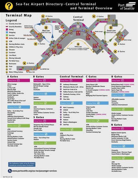 Seatac Airport Terminal Map