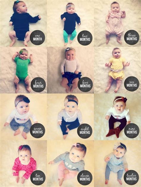 Ideas Para Fotos De Bebés Mes A Mes Niña En Casa Baby Lia