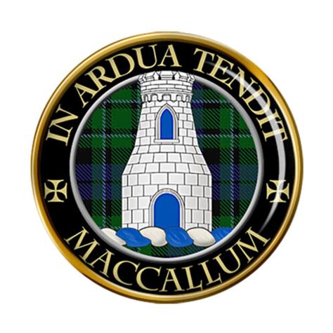 Maccallum Scottish Clan Pin Badge Ebay