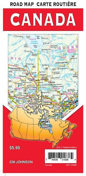 Canada Canada Road Map Gm Johnson Maps