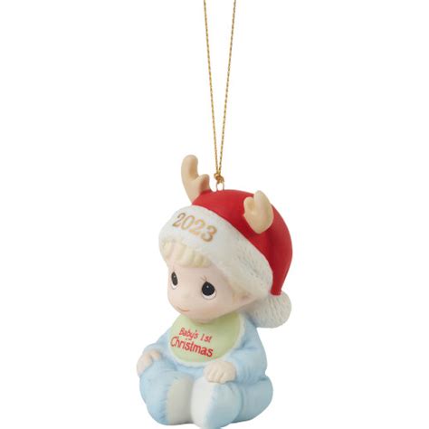 2023 Precious Moments Babys First Christmas Dated Boy Ornament Dated