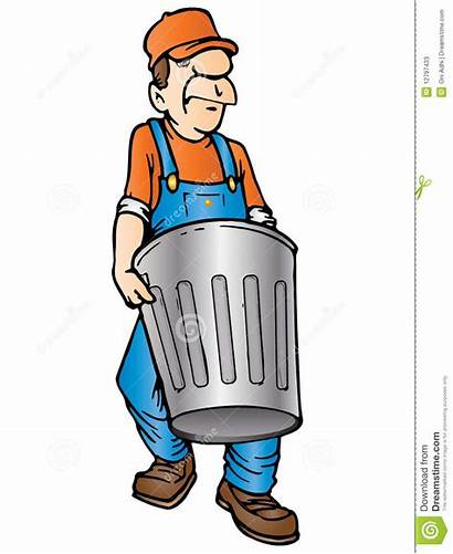 Garbage Trash Clipart Throw Clip Away Collector