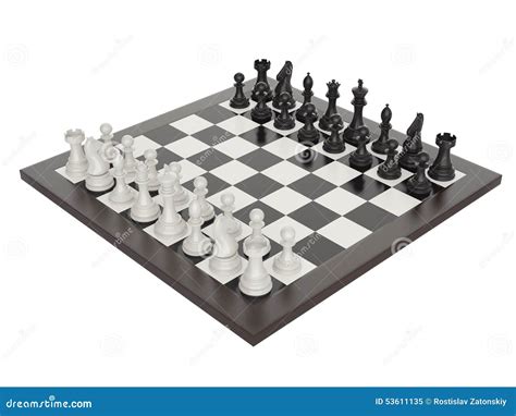 Illustration Of Chess On Chessboard Stock Illustration Illustration