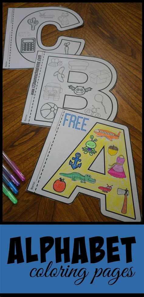 Free printable alphabet and number templates to use for crafts and other alphabet and number learning activities. Kindergarten Worksheets and Games: FREE Alphabet Coloring Pages