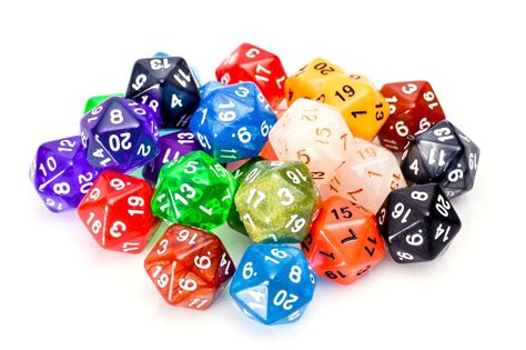 Bulk 20 Sided Dice 25 Count Assorted D20s Easy Roller Dice Company