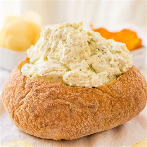 Creamy Ranch And Cheese Bread Bowl Dip Averie Cooks