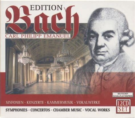 bach c p e c p e bach edition symphonies concertos keyboard music flute sonatas vocal