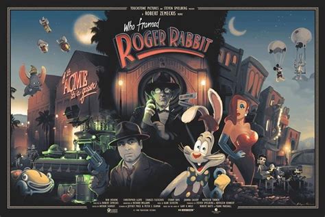 Poster Who Framed Roger Rabbit 1988 By Philippe Poirier [960 X 643] Gallery Art Prints