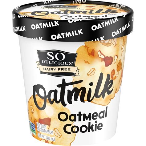 So Delicious Dairy Free Oatmilk Oatmeal Cookie Non Dairy Frozen Dessert