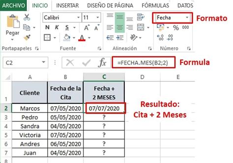 Como Sumarle Meses A Una Fecha En Excel Cosmo Del Como